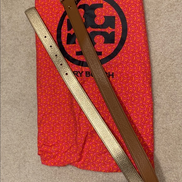 Tory Burch reversible belt (gold/brown) small/xs - Picture 5 of 5